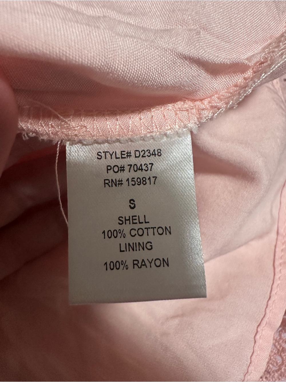 NWT Altar’d state Jaelyn eyelet lace puff sleeve coquette dress blush pink S - Picture 7 of 10
